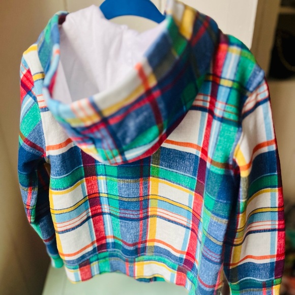NWOT - Ralph Lauren Children’s Madras print Zip up jacket. Size 4T. - Picture 4 of 7